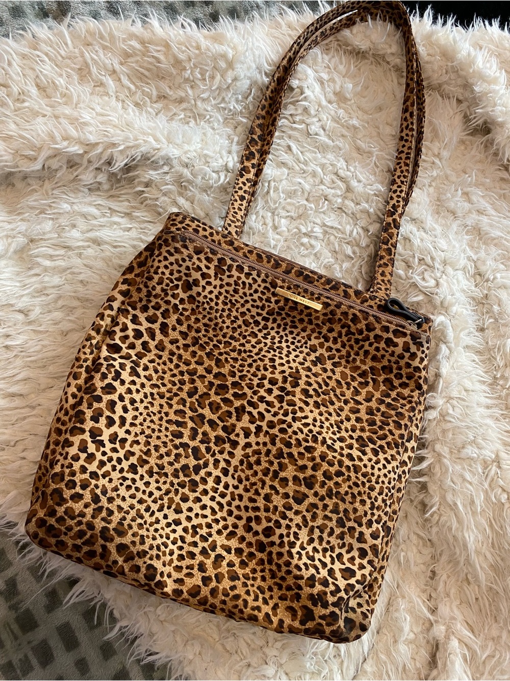 Nine West Leopard-Print Tote in Brown and Black